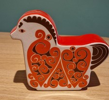Carlton Ware money box “orange / red horse”