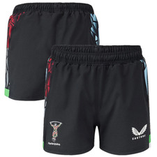 Harlequins Men's Rugby Shorts (Size XS) Castore 3rd 23/24 Pro Shorts - New