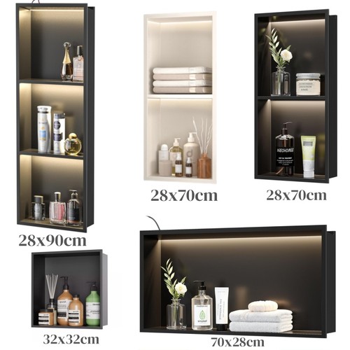 Stainless steel shower niche - stainless,
