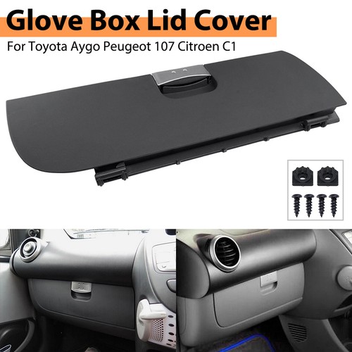 Glove box lid cover - glove, black