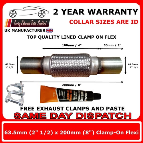 Clamp x 8 inch exhaust - on,