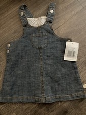 Baby girl denim pinafore dress