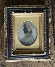 Antique Portrait Silhouette Of