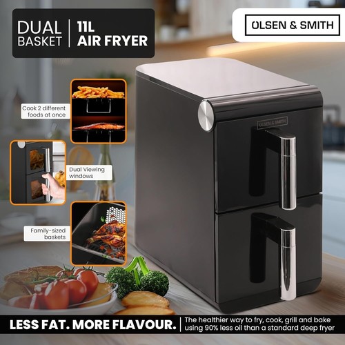 Vertical air fryer dual stack - fryer,