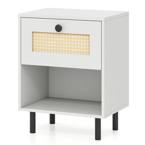 Boho style bedside table with - style,