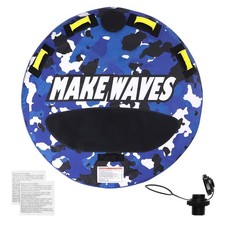 Inflatable Towable Tube for Boating 1-2 Rider 51.8 inch Round Water Sport