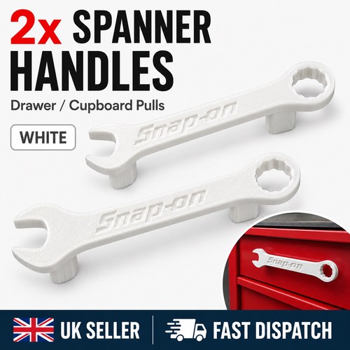 Snap white spanner - snap-on, toolbox