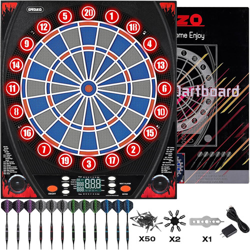 Electronic dartboard with - dartboard,