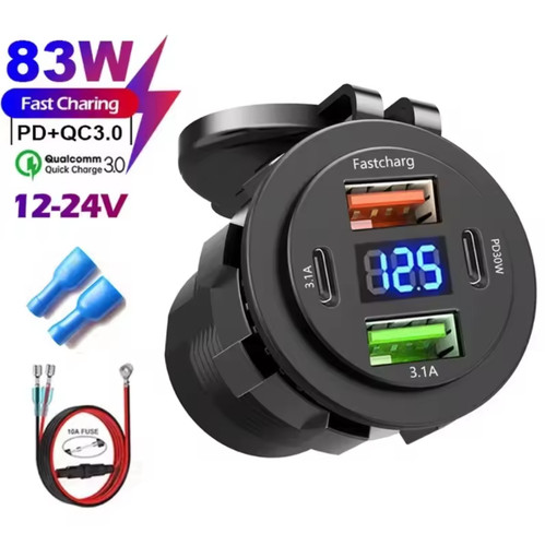 12v usb socket charger - usb, camper