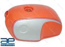 For BMW R100 Rt Rs R90 R80 R75 Orange & Silver Petrol Fuel Gas Tank Steel ECs