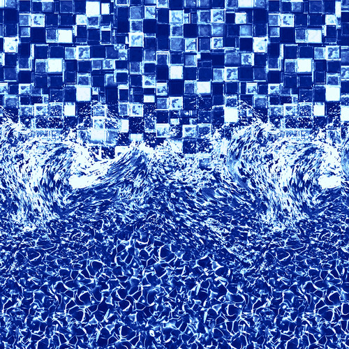 Beaded pool liner for above - beaded,