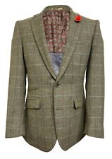Mens Wool Tweed Jacket Blazer