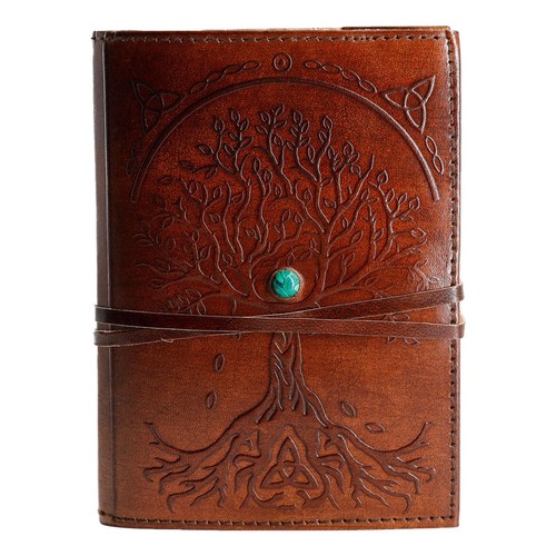 Small leather bound journal - leather,