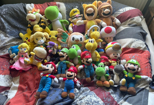 Super mario plush lot sanei - super,