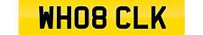 PRIVATE NUMBER PLATE WH08 CLK