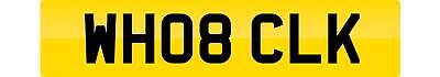 Private number plate wh08 clk - private,