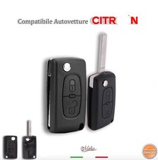COVER GUSCIO CHIAVE PER CITROEN C1 C2 C3 C4 C5 TELECOMANDO 2 TASTI con vano °°
