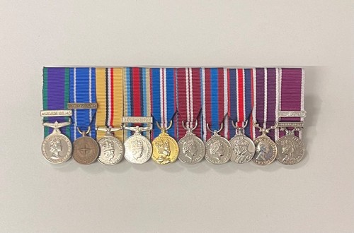 Court mounted miniature medals - court,