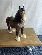Beswick Pottery Shire Horse Brown Gloss 8 Inch Tall Model 818