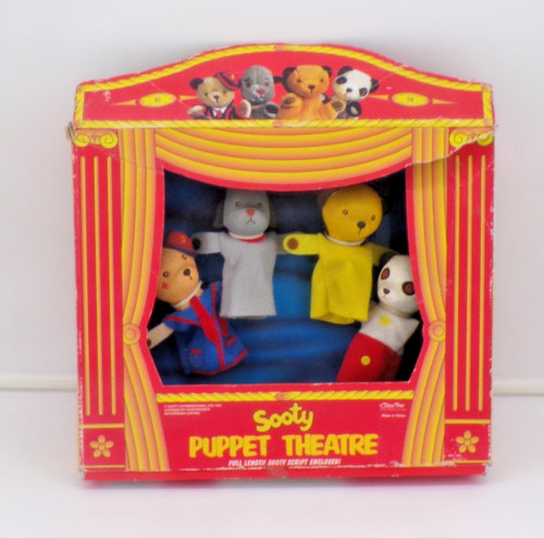 Vintage sooty puppet theatre - vintage,, .theatre