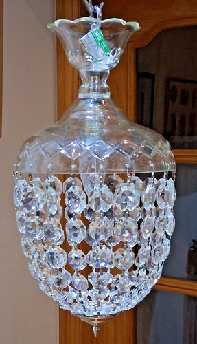 Beautiful vintage crystal bag - vintage,
