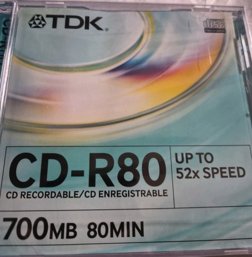 Tdk r80 new - cd-r80,