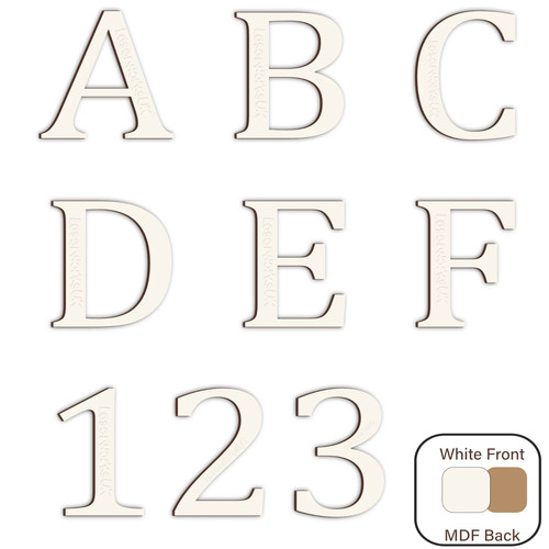 White mdf wooden - mdf,