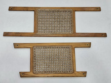Vintage Bow and Stern  1986 Old Town Style Wood Rattan Cane Canoe Boat Seats