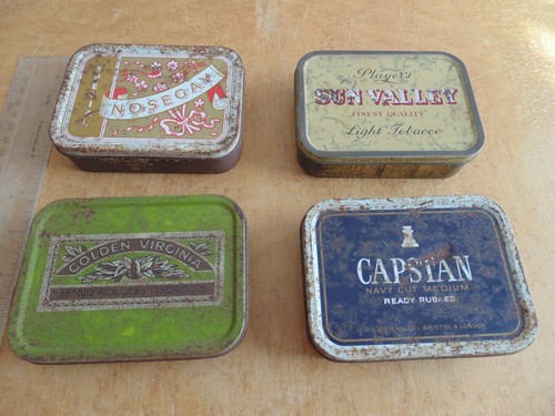 Vintage tobacco tins - tins, x