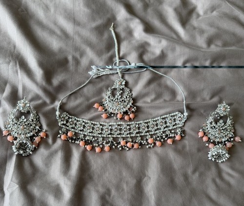 Asian ethnic coral silver - ethnic, &