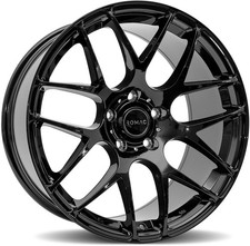 Alloy Wheels 18" Romac Radium Black Gloss For VW Golf R32 [Mk5] 05-10