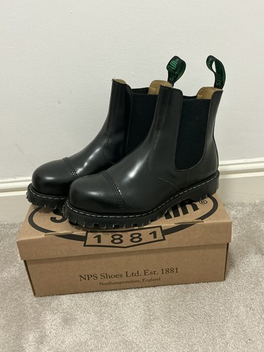Solovair black shine steel - black, hi-shine