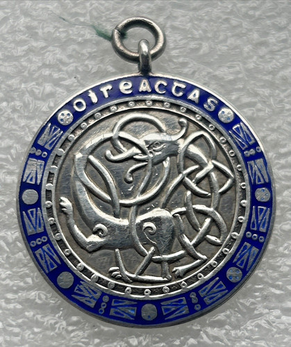 Dublin irish silver medal fob - irish,