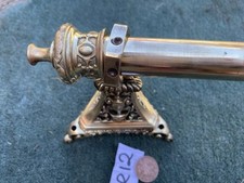 1615/2115mm  Vintage old antique French Brass Curtain Tapestry pole Quality CR12