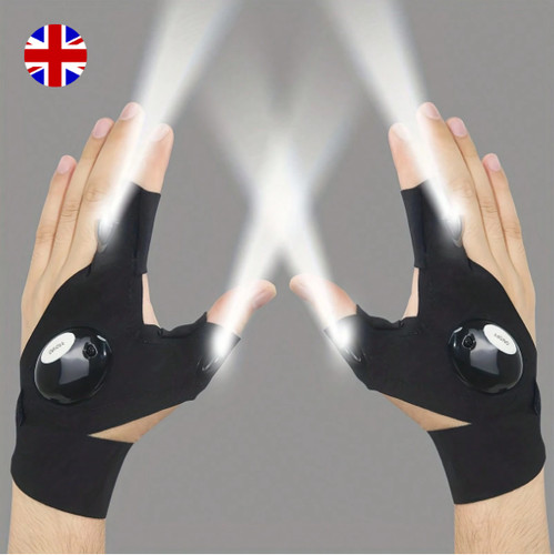 Finger glove with led - glove, light