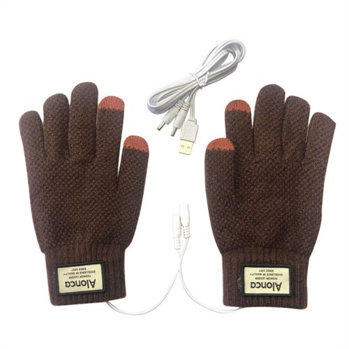 Electric heated winter gloves - heated,