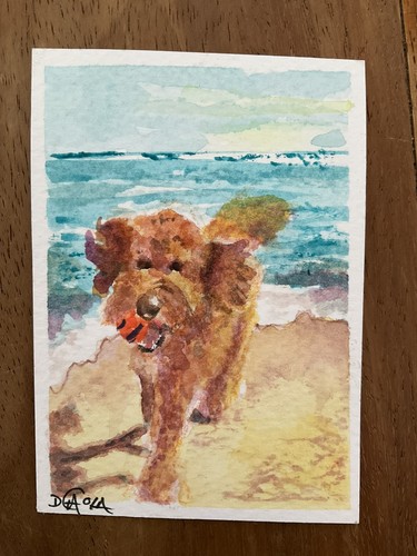 Watercolor aceo painting - aceo,