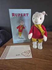 STEIFF RUPERT THE BEAR #653568. BOXED WITH C.O.A