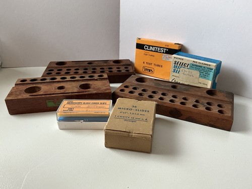 Vintage old wood block - block, test