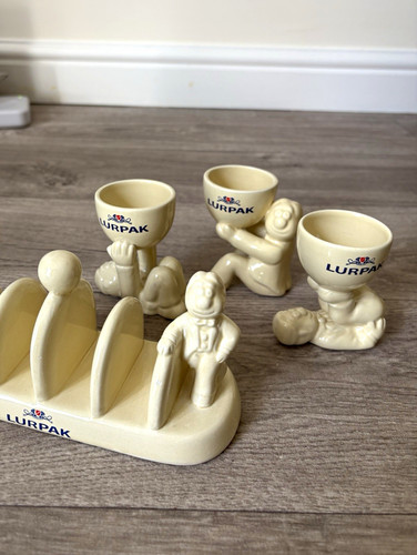 Lurpak vintage ceramic egg - vintage,