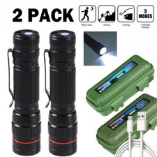 35000000 lumens Super Bright Torch Rechargeable Small LED Mini Flashlight Pocket