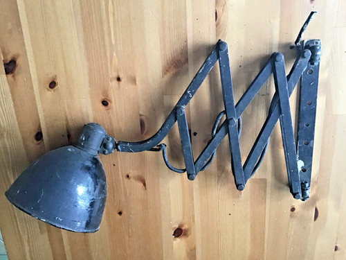 Industrial scissor lamp - scissor,