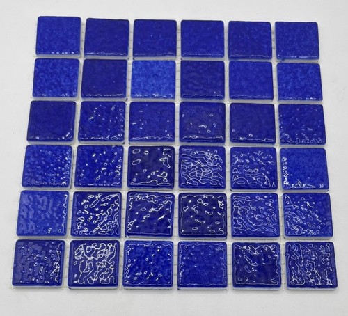 Cobalt blue mosaic tiles - blue,