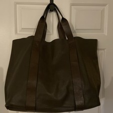 KIN by John Lewis Extra Large Khaki Leather Tote Bag 