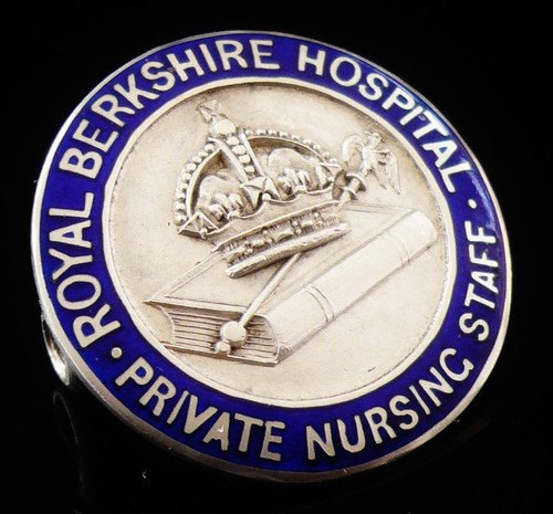 Sterling silver nursing badge - silver,