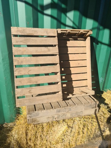 Vintage rustic wood farm tray - rustic,
