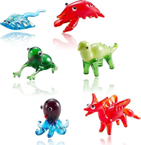 Pcs crystal figurines - 6,