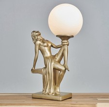 Art Deco Style Figurine Lamp