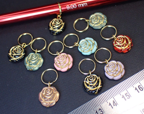 Pretty knitting stitch markers - knitting,