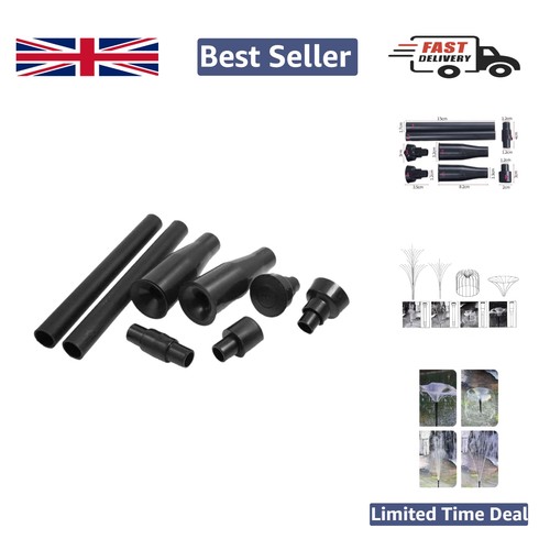 Black plastic fountain head - plastic,